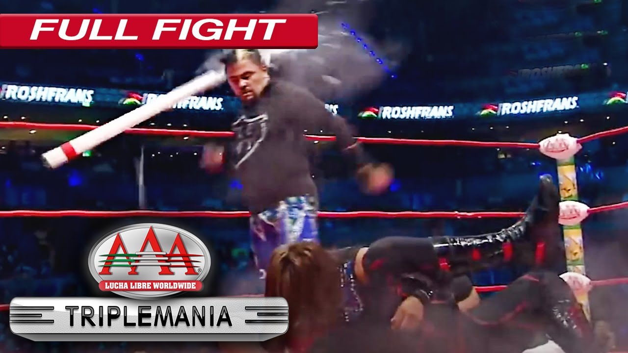 Médicos ayudan a FABY APACHE | TEAM APACHE vs CHESSMAN y AVERNO | LUCHA COMPLETA | TRIPLEMANÍA XXIV