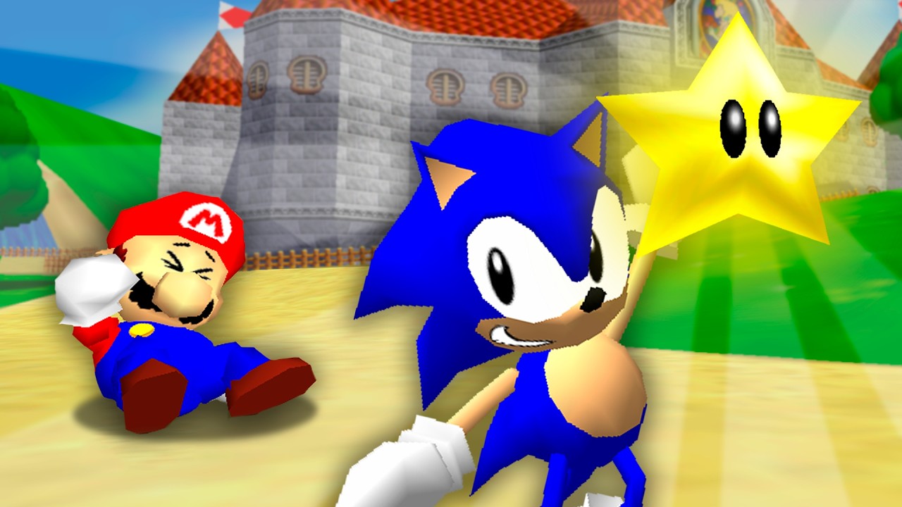 Mario 64 PERO SOY SONIC