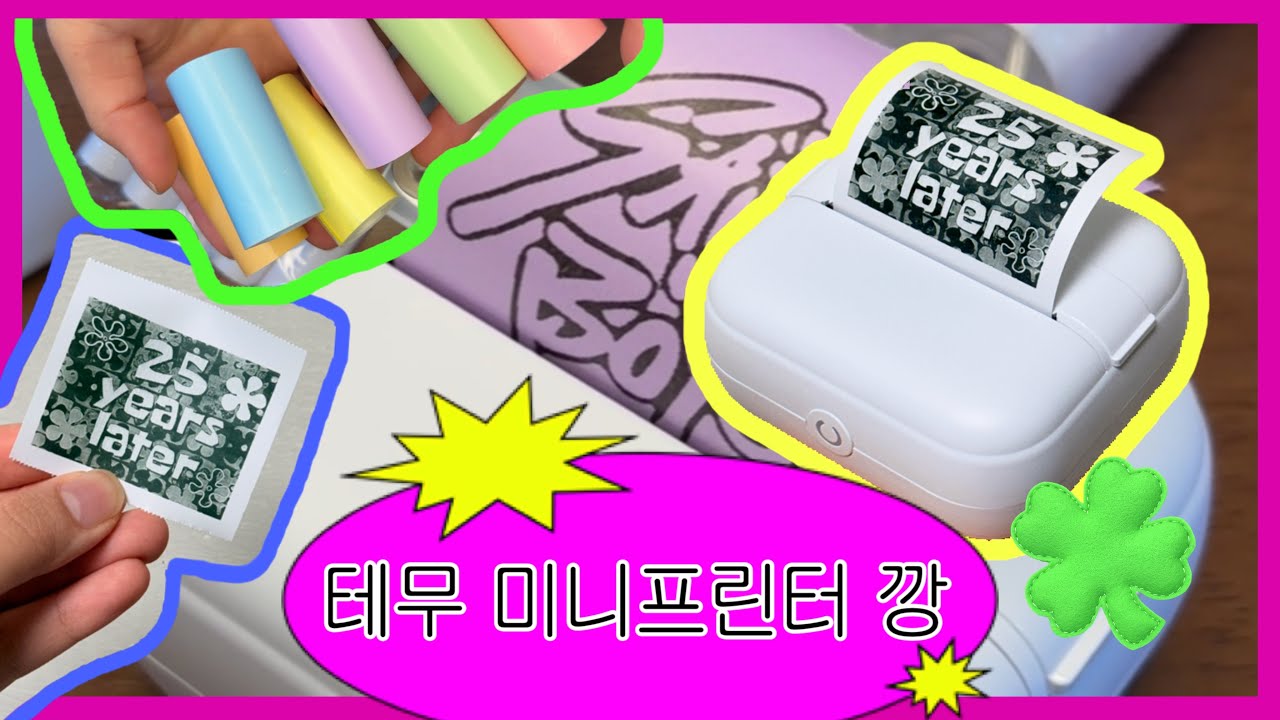 테무 쇼핑 성공템 | 휴대용 미니 프린터 하울 📦