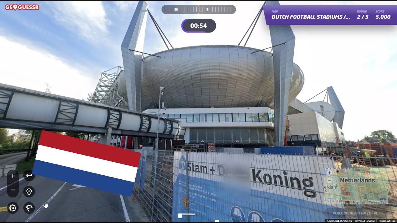 Which Dutch Club Plays in This Spaceship? [Geoguessr Dutch Football Stadiums Map]