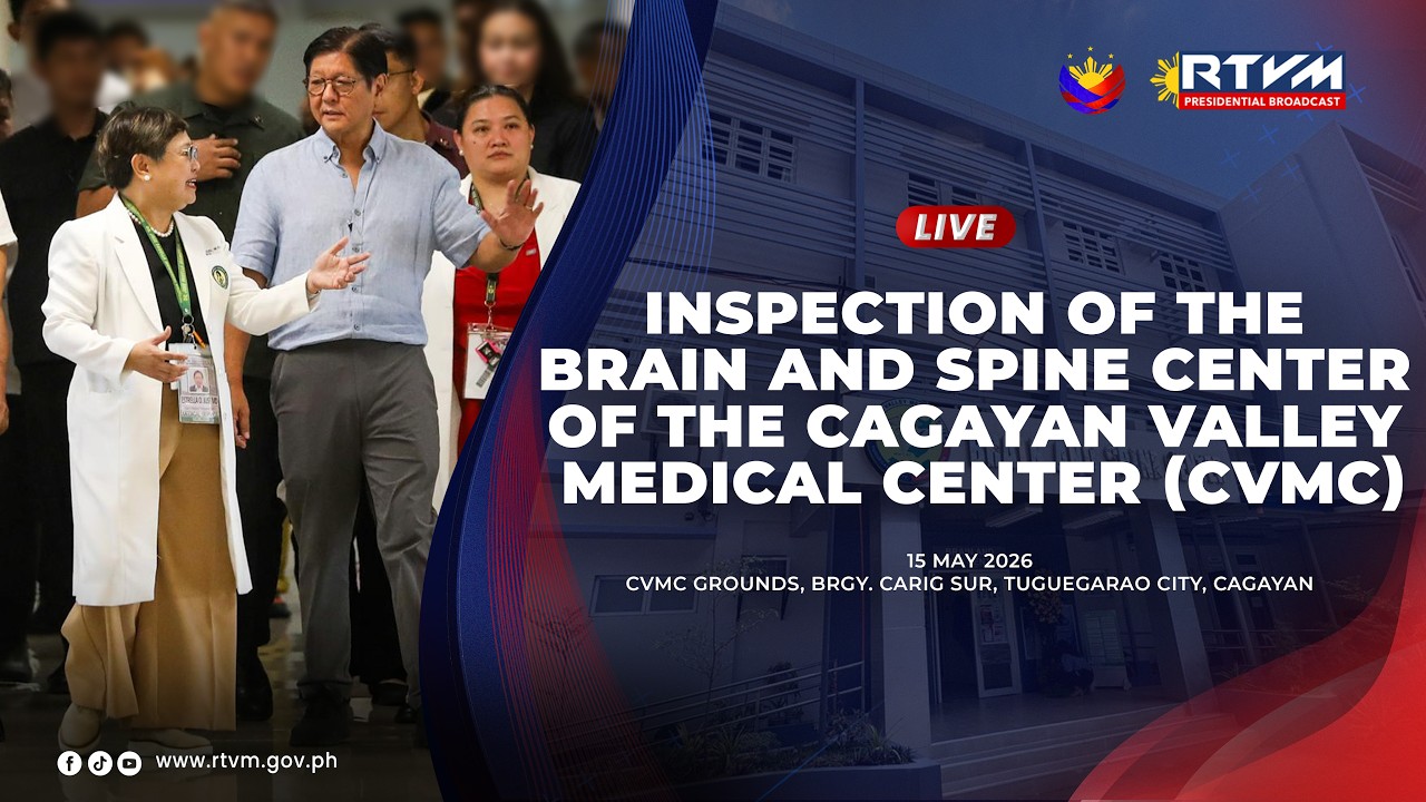 Inspection of the Brain and Spine Center of the Cagayan Valley Medical Center (CVMC)
