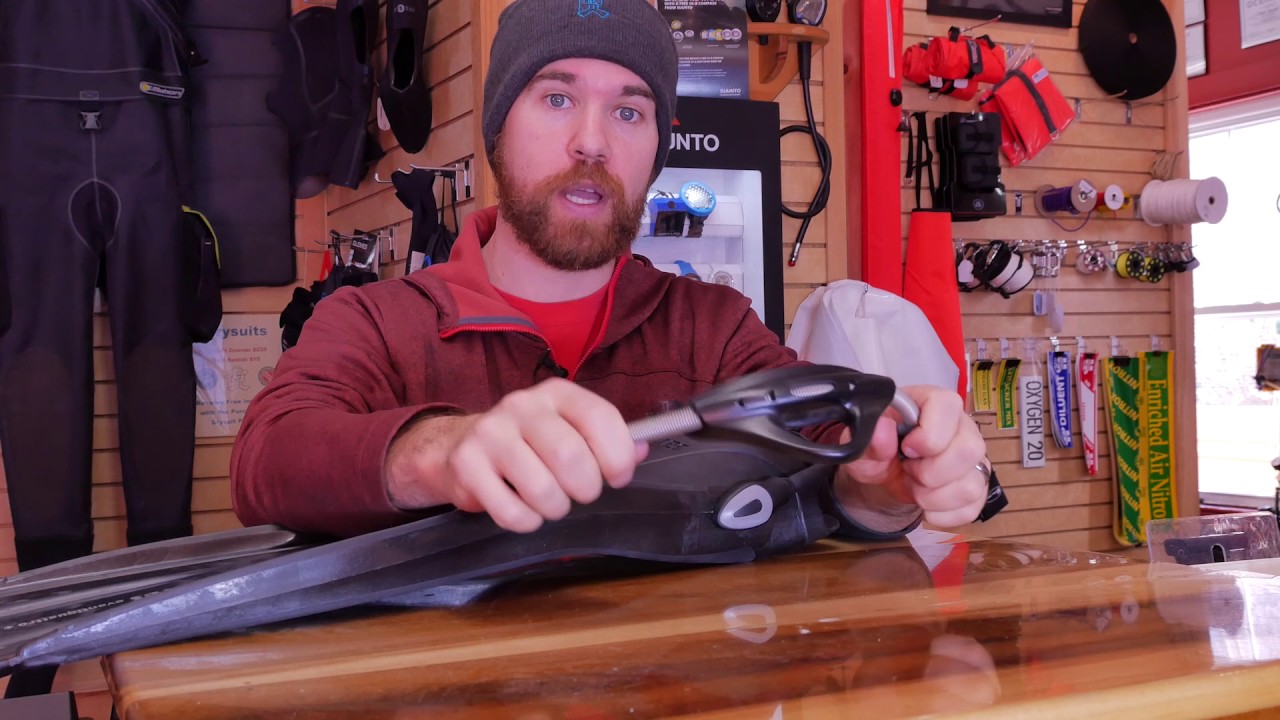 How to change a diving fin strap