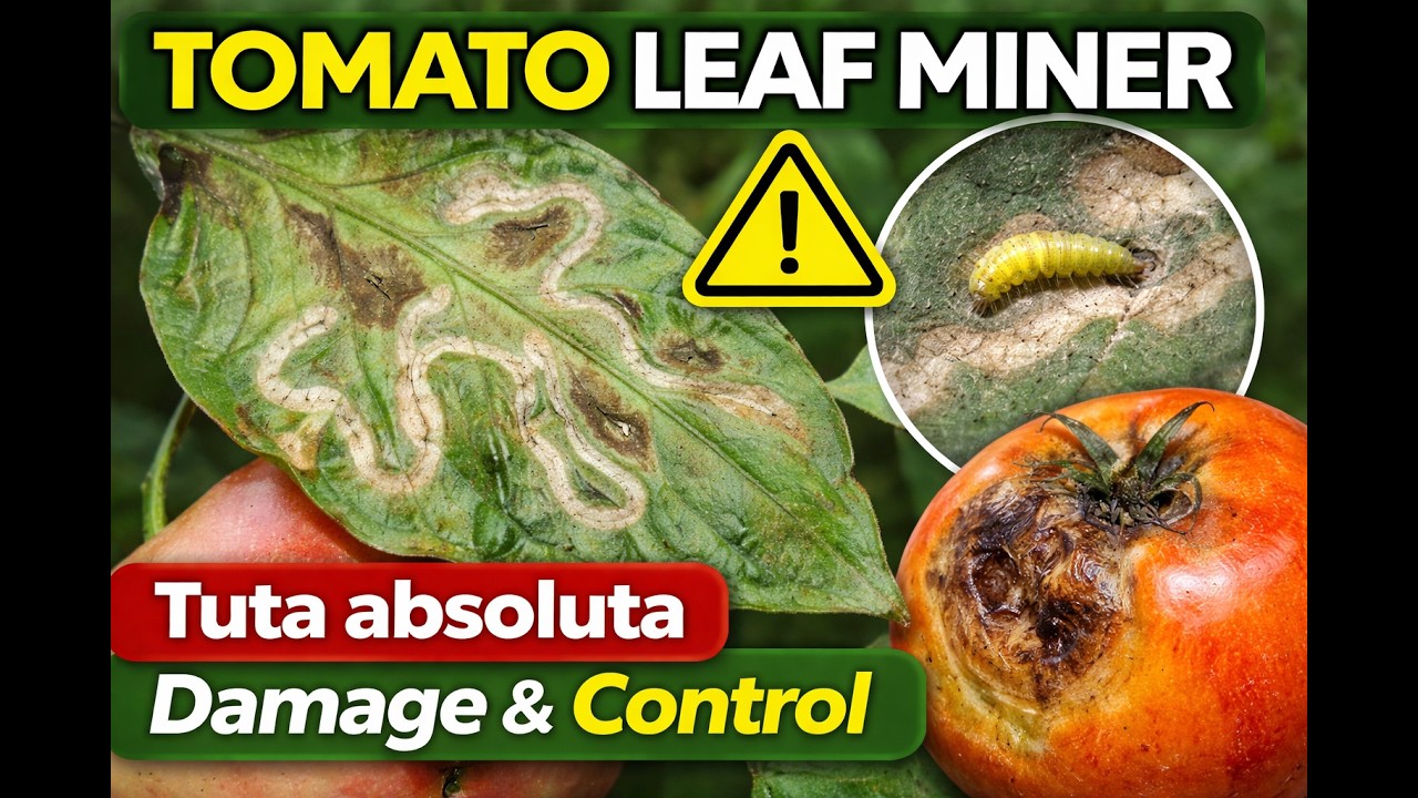 Tomato leaf-eating caterpillar Tuta Absoluta | Insect Pests