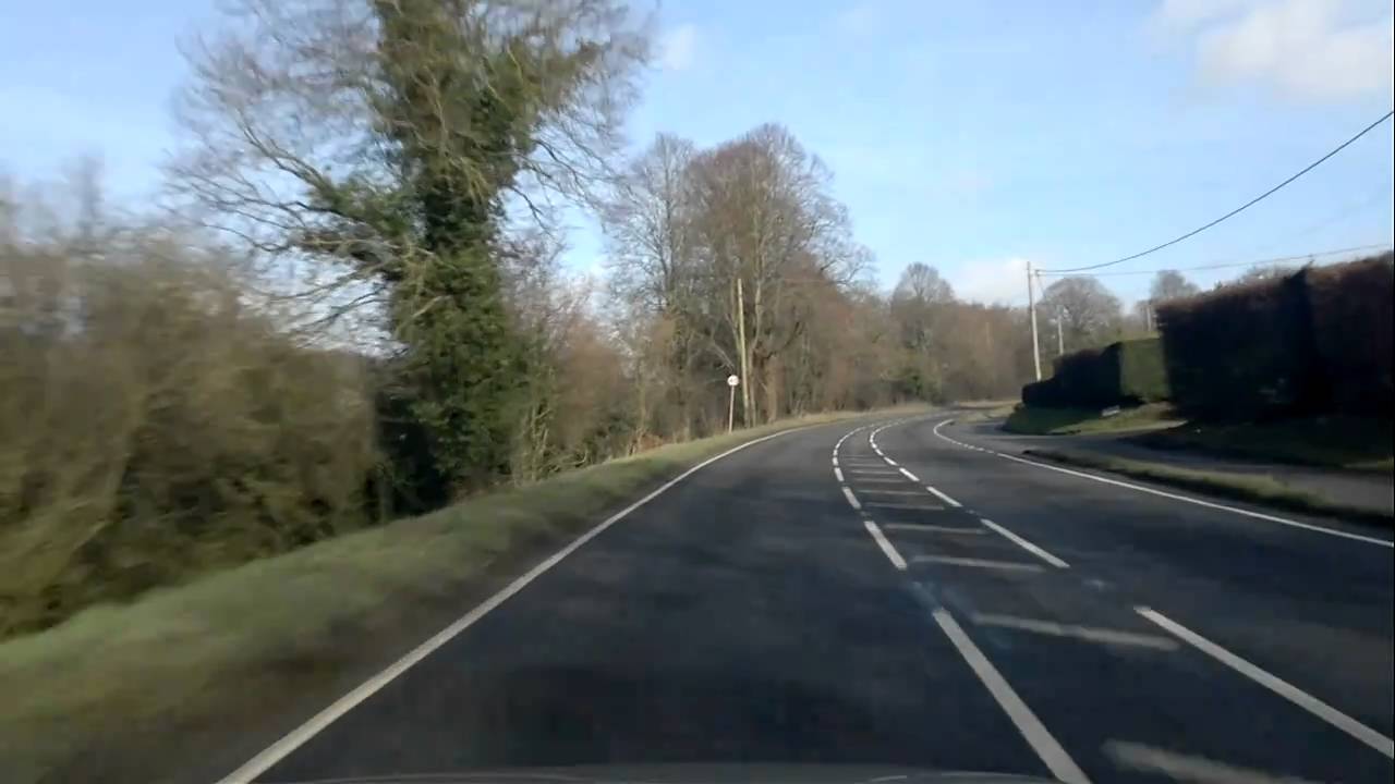 Drive from St Cross on A31 through Ropley to Four Marks.