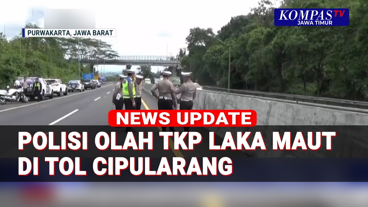 Polisi Olah TKP Kecelakaan Beruntun Maut di Tol Cipularang Purwakarta, 3 Orang Meninggal