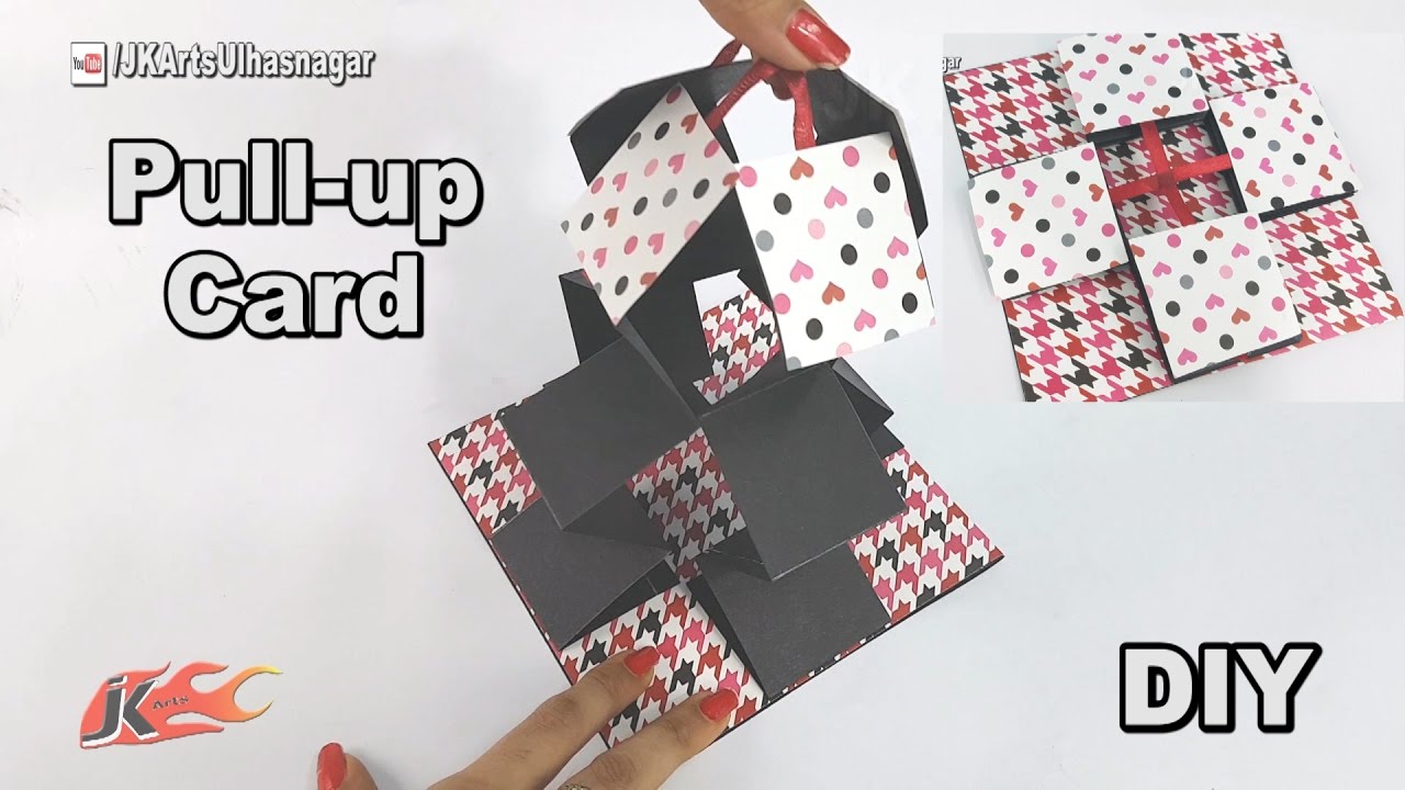 DIY Pull up Card for Scrapbook | JK Arts 1216