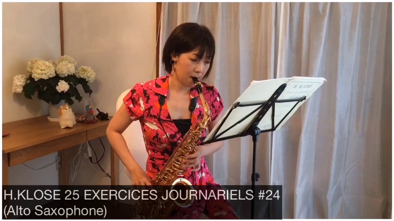 H.KLOSE 25 EXERCICES #24【Alto Saxophone】クローゼ25の日課練習アルトサックス編