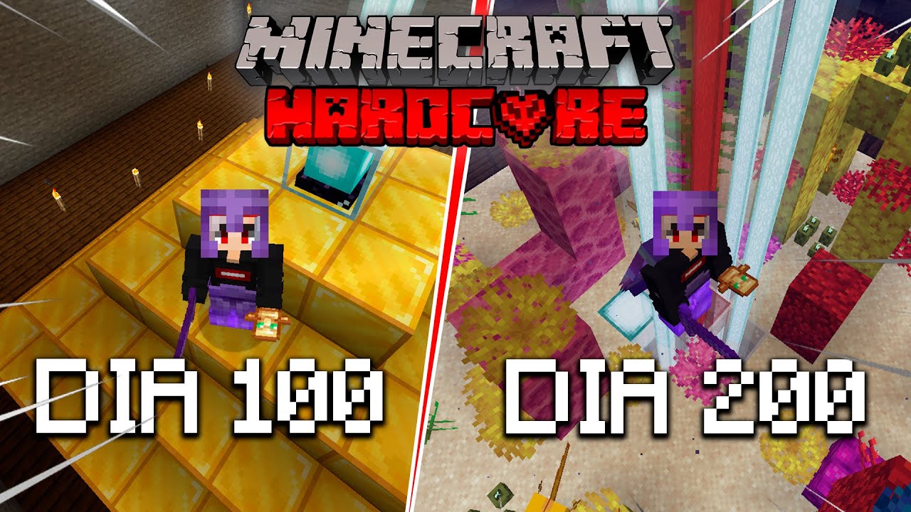 ¿PUEDO SOBREVIVIR  MÁS DE 200 DÍAS EN MINECRAFT HARDCORE?