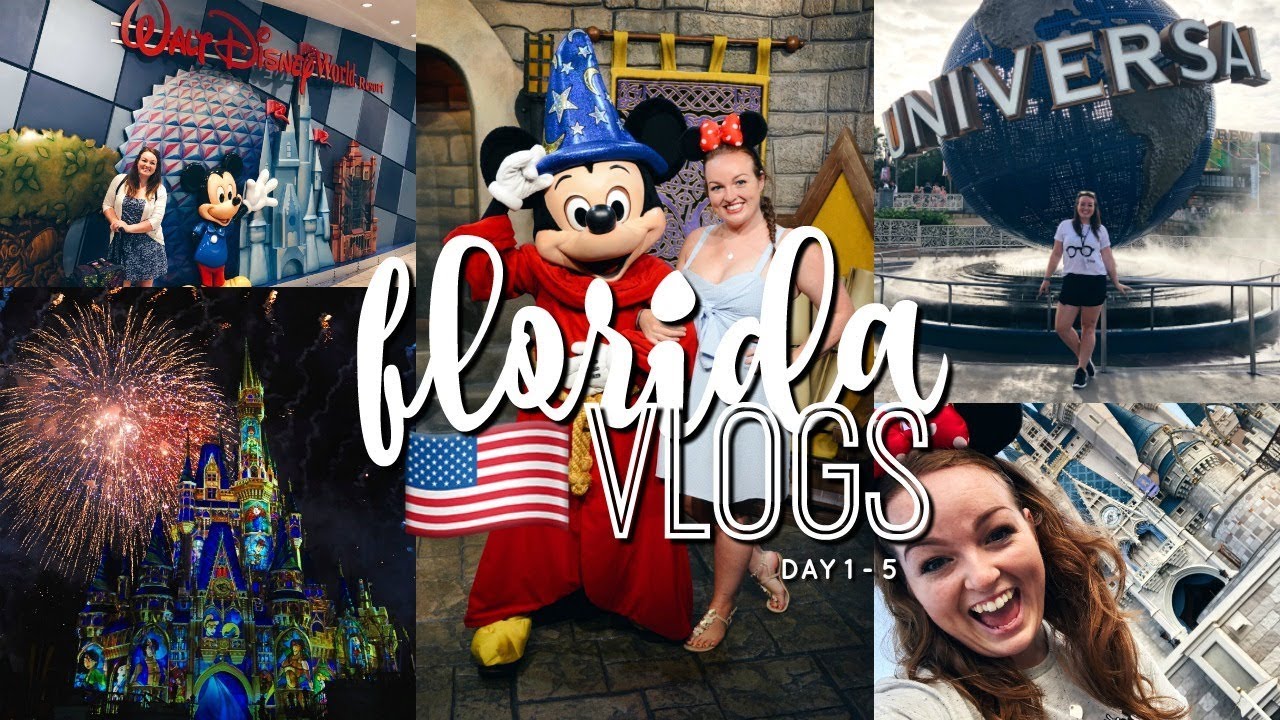 FLORIDA VLOGS! DAY 1 - 5 | DISNEY WORLD & UNIVERSAL STUDIOS! 🎢 | Brogan Tate