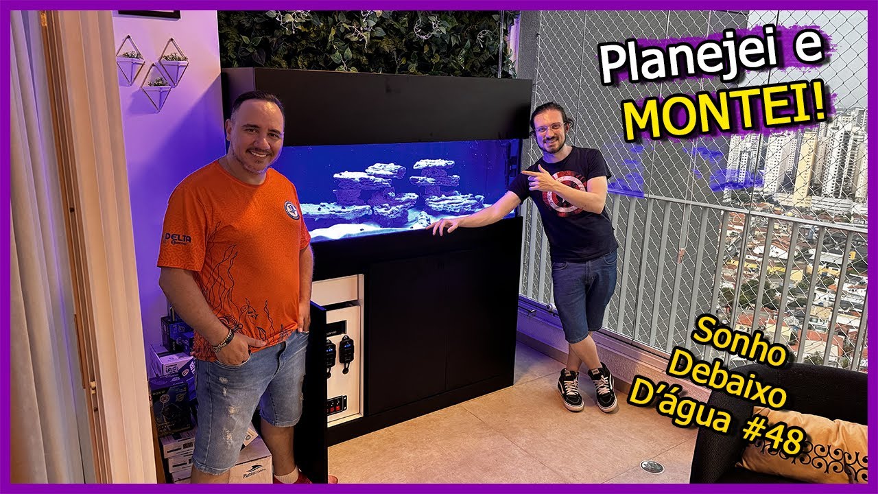 Montei um Aquário de 400 Litros em uma VARANDA! - Sonho Debaixo D'água #48