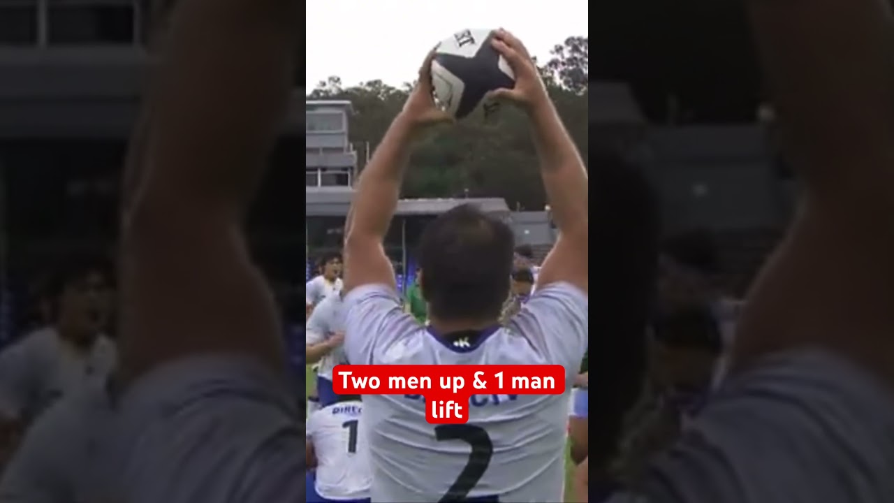 #lineout trick by #uruguay here. 2 men up & a nice 1 man lift at the front. #rwc2023 #rugby #makeba