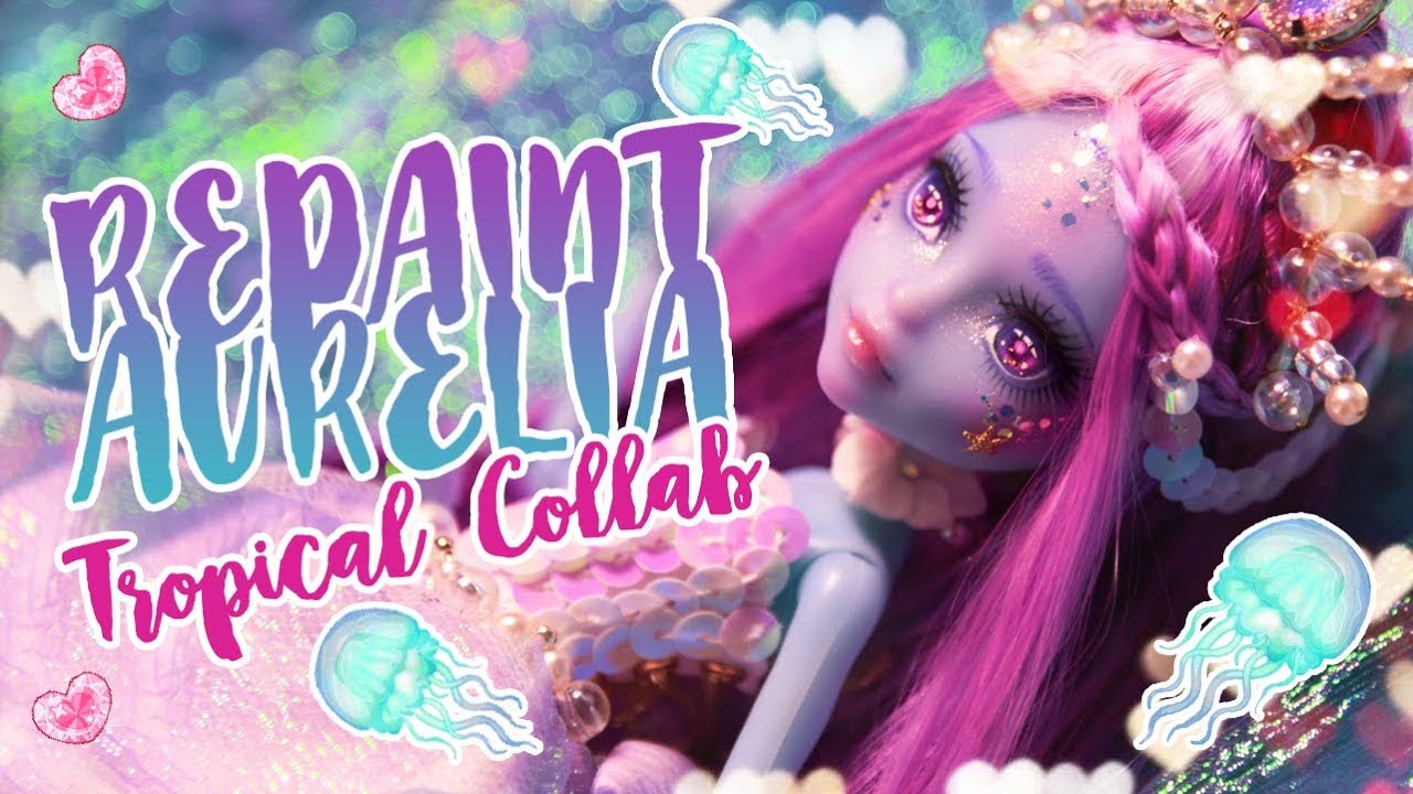 REPAINT Aurelia Jellyfish Girl TropicalDollCollab