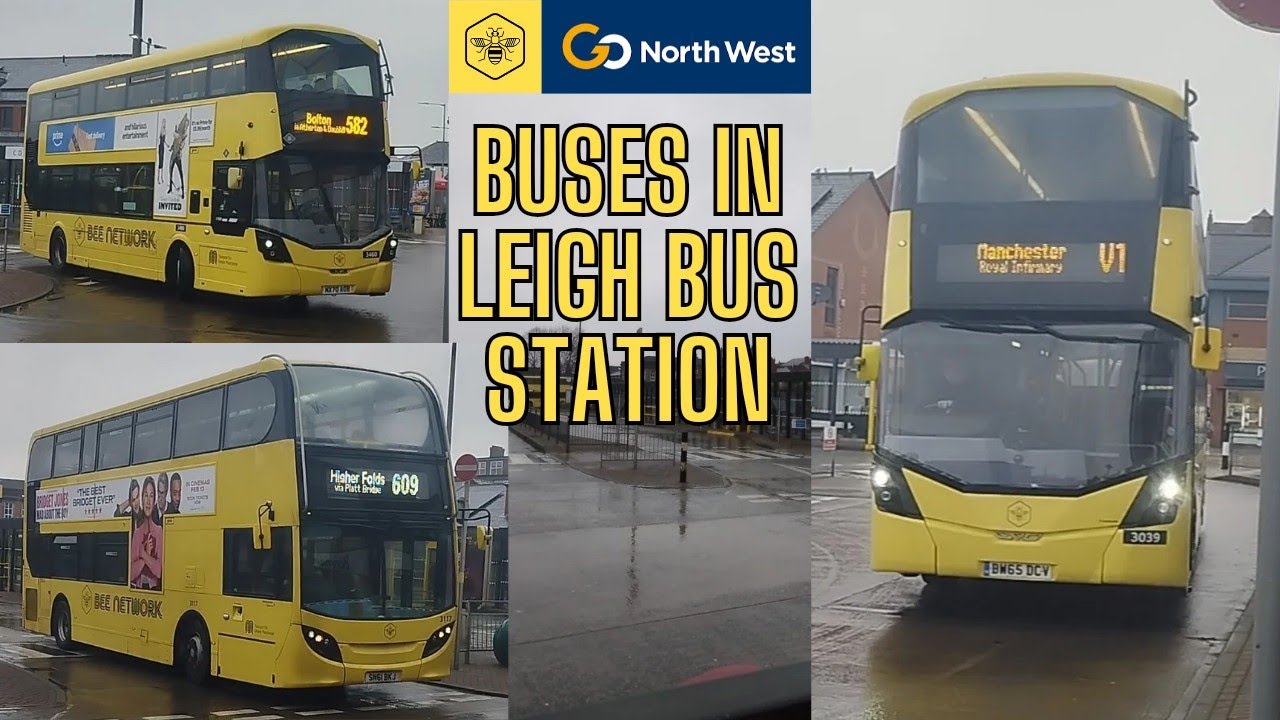 Buses in Leigh Bus Station! 19/02/2025