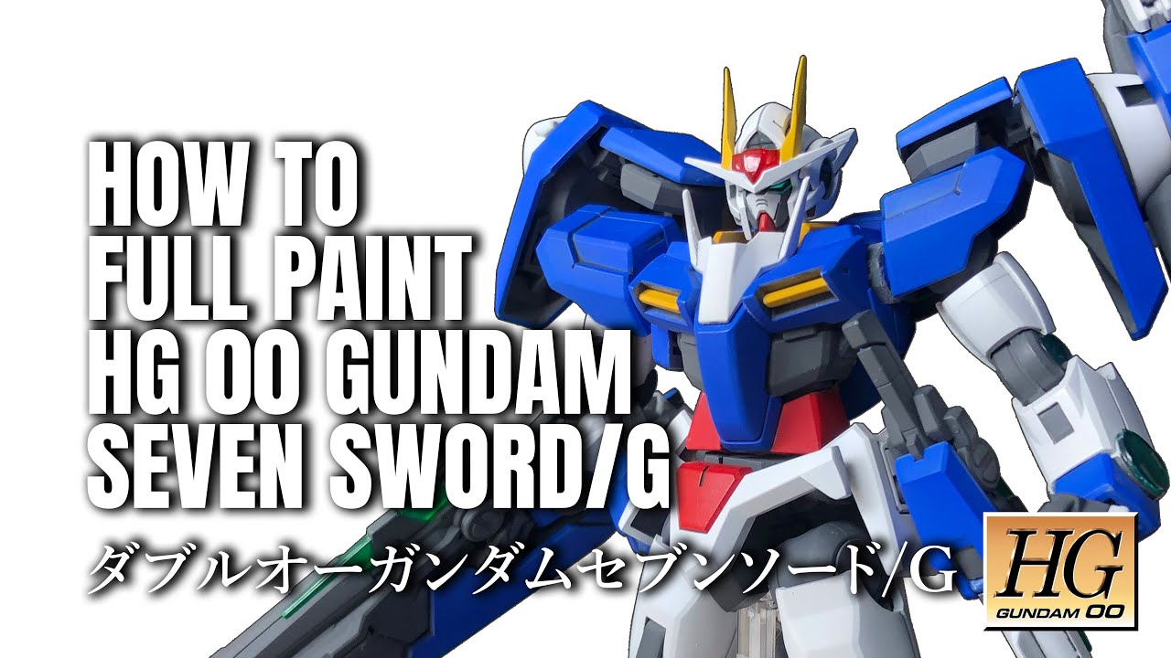 [FULL PAINT] HG 1/144 00 Gundam Seven Sword/G (ガンプラ) ダブルオーガンダムセブンソード/G | ASMR Build