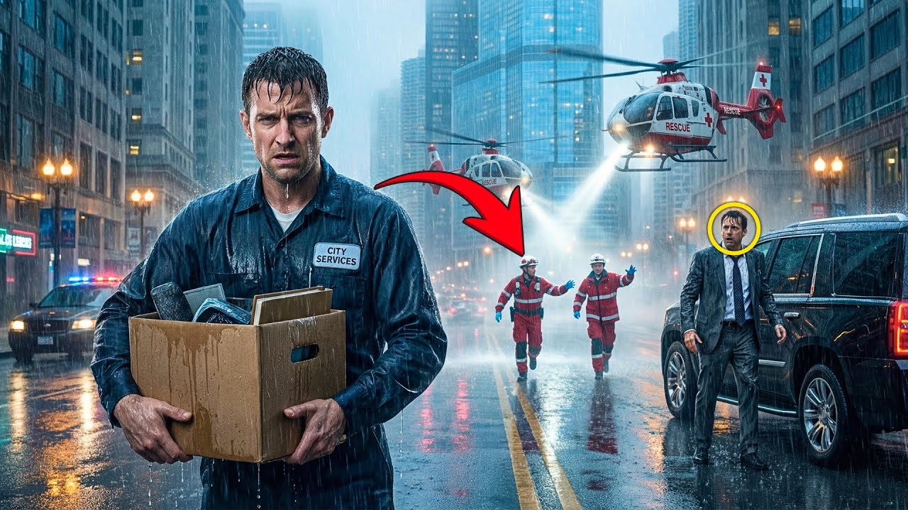 Single Dad Was Fired and Walking Home — Until Two Helicopters Landed Shouting “Where’s the Doctor!”