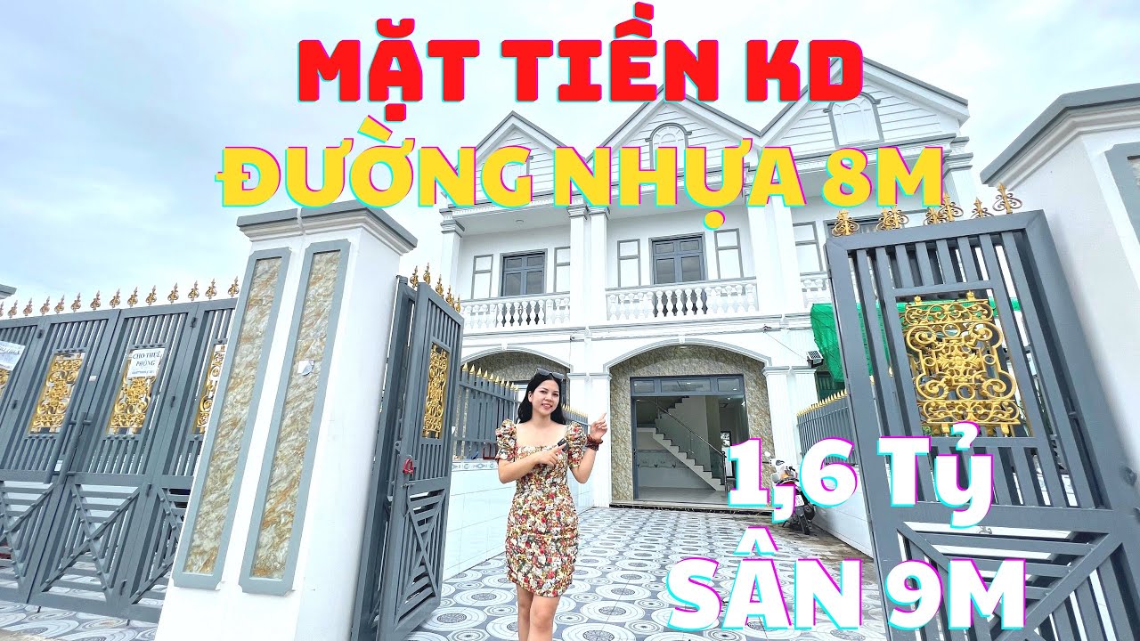 Bán Nhà Chính Chủ 100m2 -SHR Mặt Tiền Đường Nhựa 8m- Sân 9m Rộng Rãi | Thúy Kiều Nhà Đất Bình Chánh