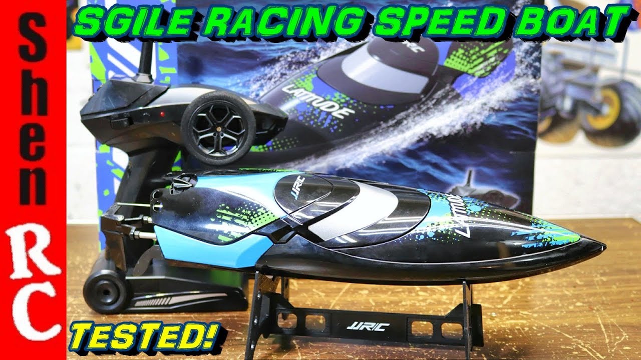 SGILE 25Km/h RC RACING SPEED BOAT TEST REVIEW