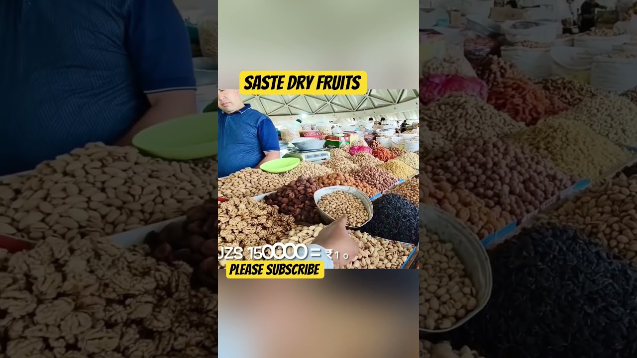 DRY FRUITS MARKET IN TASHKENT. CHEAP DRY FRUITS #uzbekistan