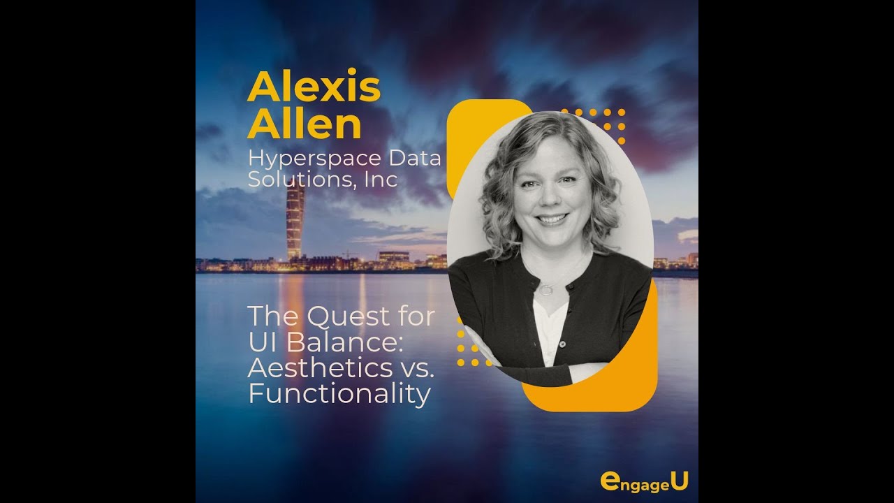 Alexis Allen - The Quest for UI Balance/ Aesthetics vs. Functionality