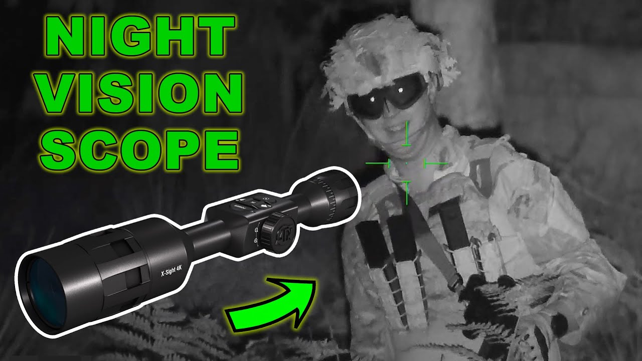 Night Vision Airsoft Gameplay - ATN X-Sight & Marom X