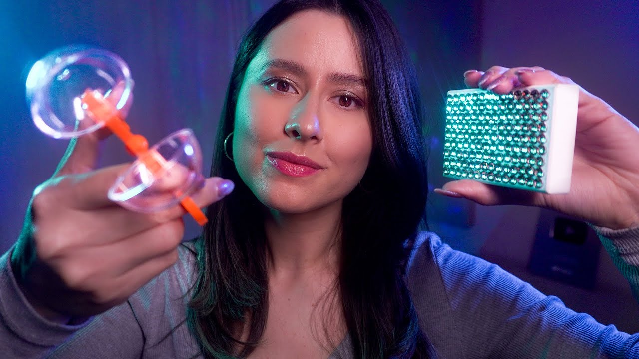 ASMR Visual triggers for sleep 💤 no talking, good sounds, hand movements, mouth sounds, and more