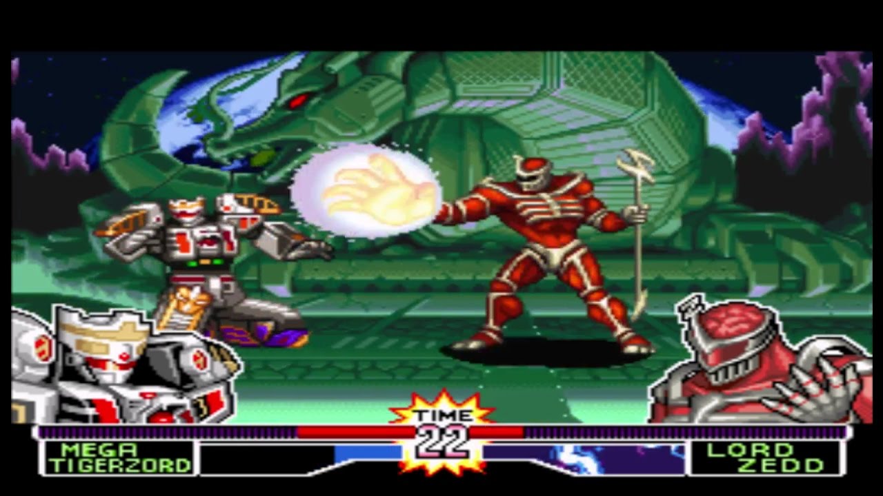 Mighty Morphin Power Rangers: The Fighting Edition - Mega Tigerzord - Hard Difficulty Playthrough