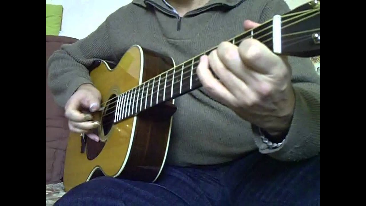 Boogie in A (Mance Lipscomb) fingerpicking www.michel-lelong-music-house.com