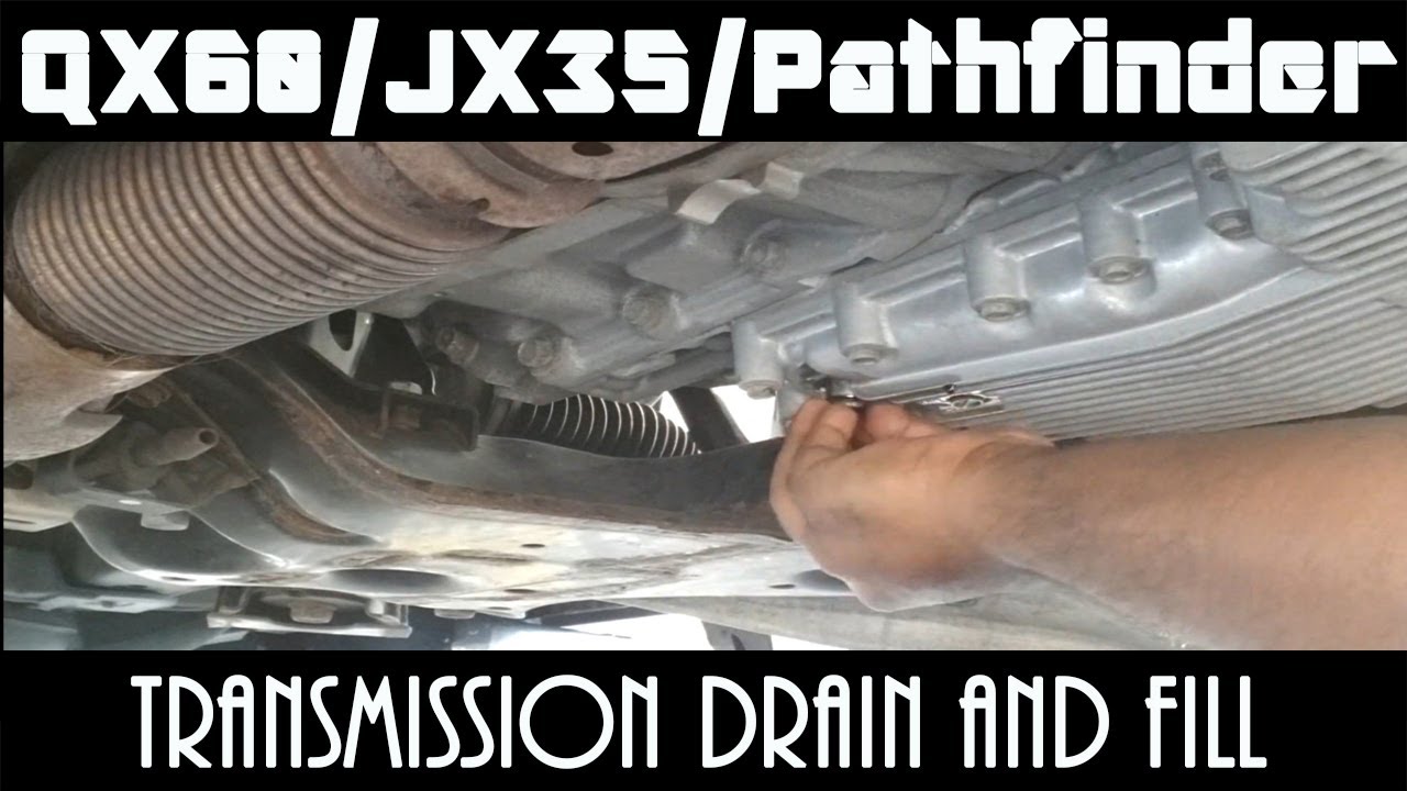 QX60 / JX35 / Pathfinder — слив и заливка масла из трансмиссии