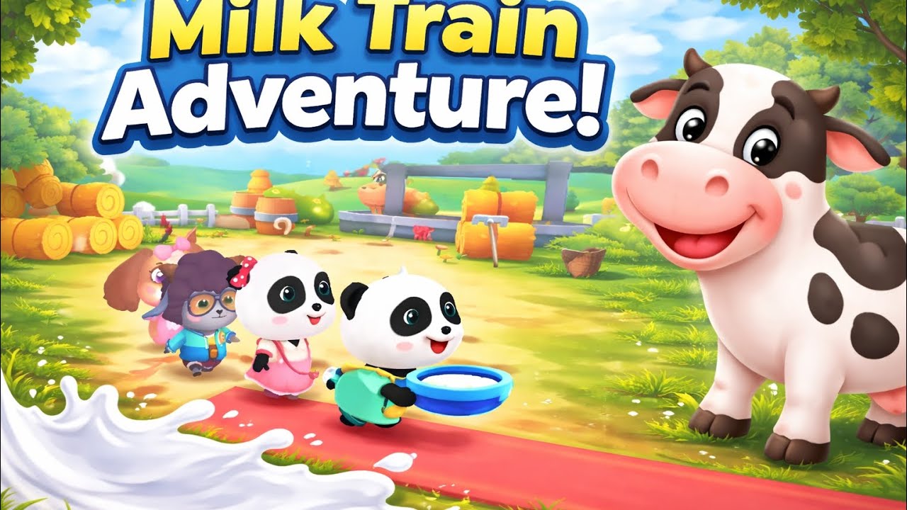 Milk Train Adventure | Fun Day at the Farm 🥛🚂