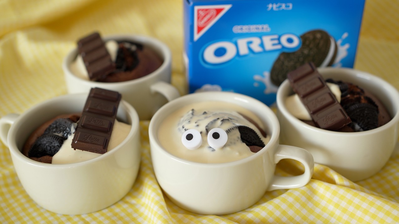 Oreo Mug Cake Oven-Free オレオマグケーキ オーブンいらず