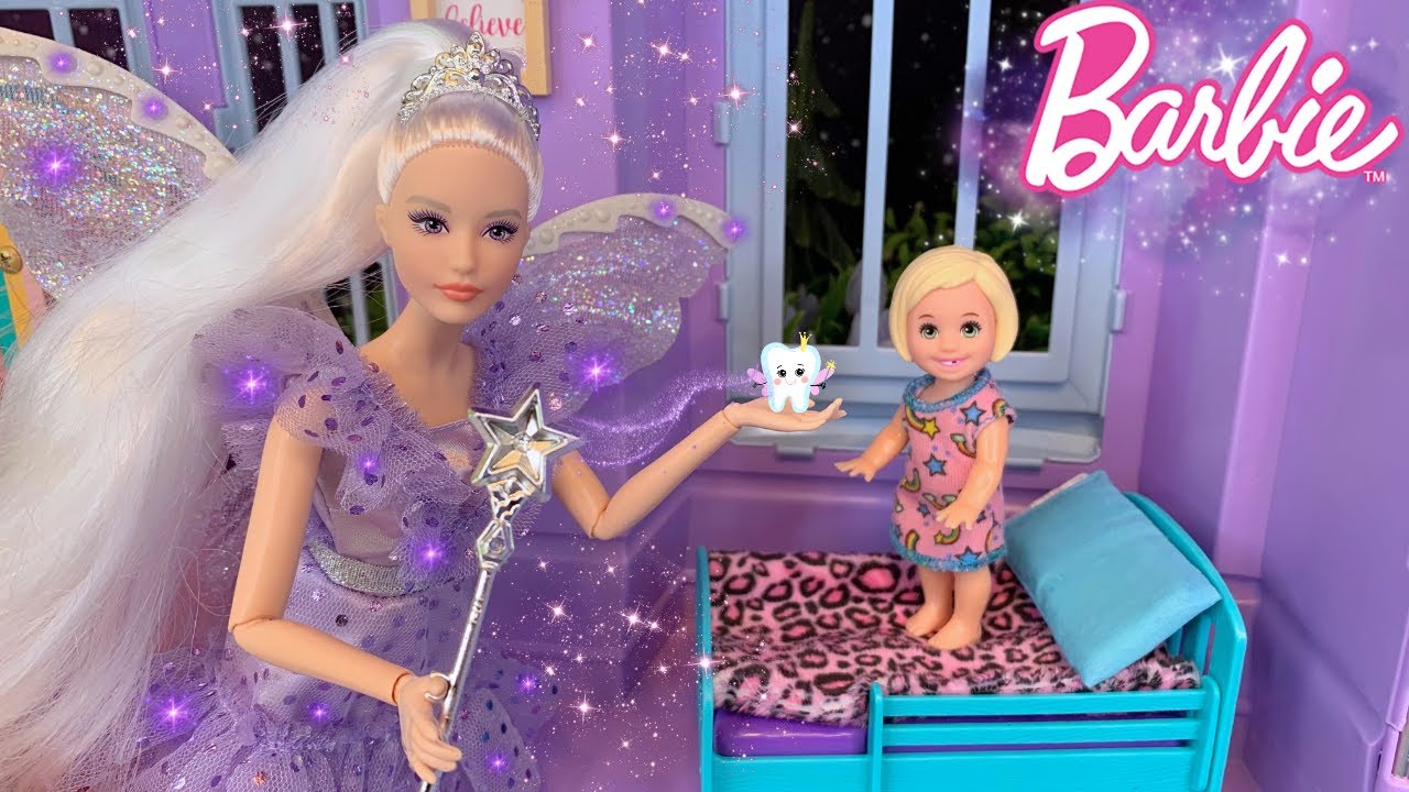 Barbie Family Night Routine and Tooth Fairy Story!