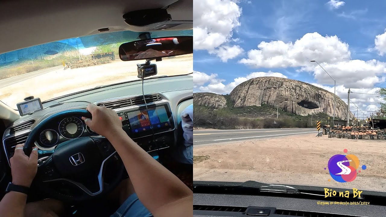 Viagem de Carro ao Nordeste 2023/2024 Ep.9 - BR 116 Milagres, Itatim BA - Pedra da Boca