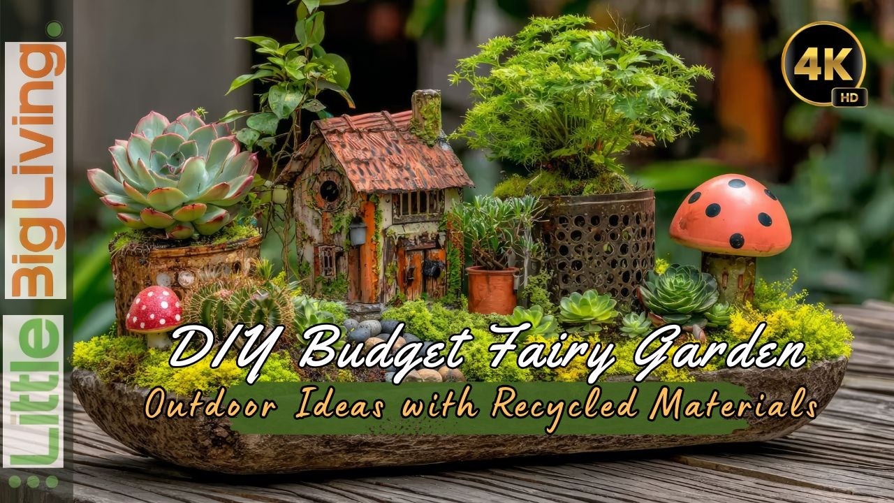 DIY Budget-Friendly Fairy Garden from Junk: Creative Outdoor Ideas with Recycled Materials
