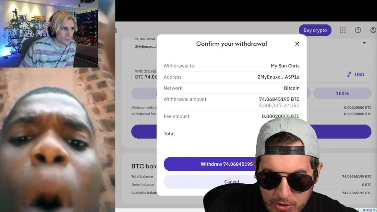xQc reacts to Epic Scammer Fail 5M in Bitcoin wrong Wallet