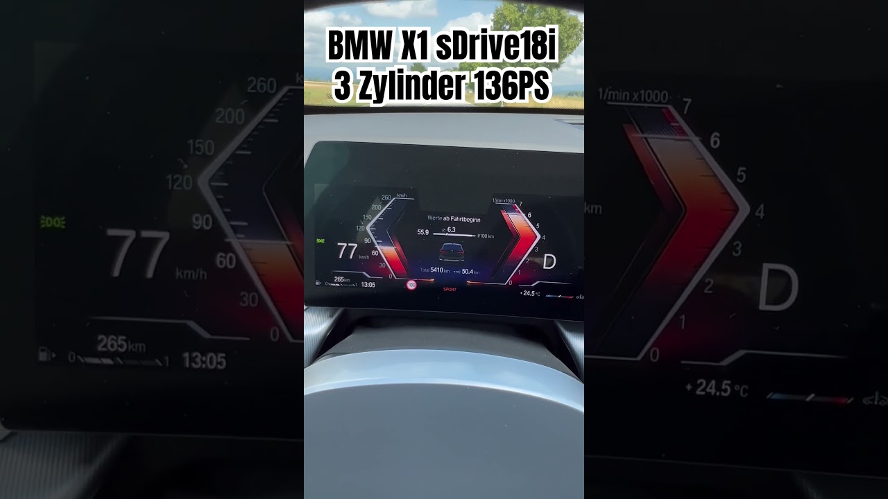 BMW X1 sDrive18i | 3 Zylinder Power 0-100 km/h #bmw #acceleration