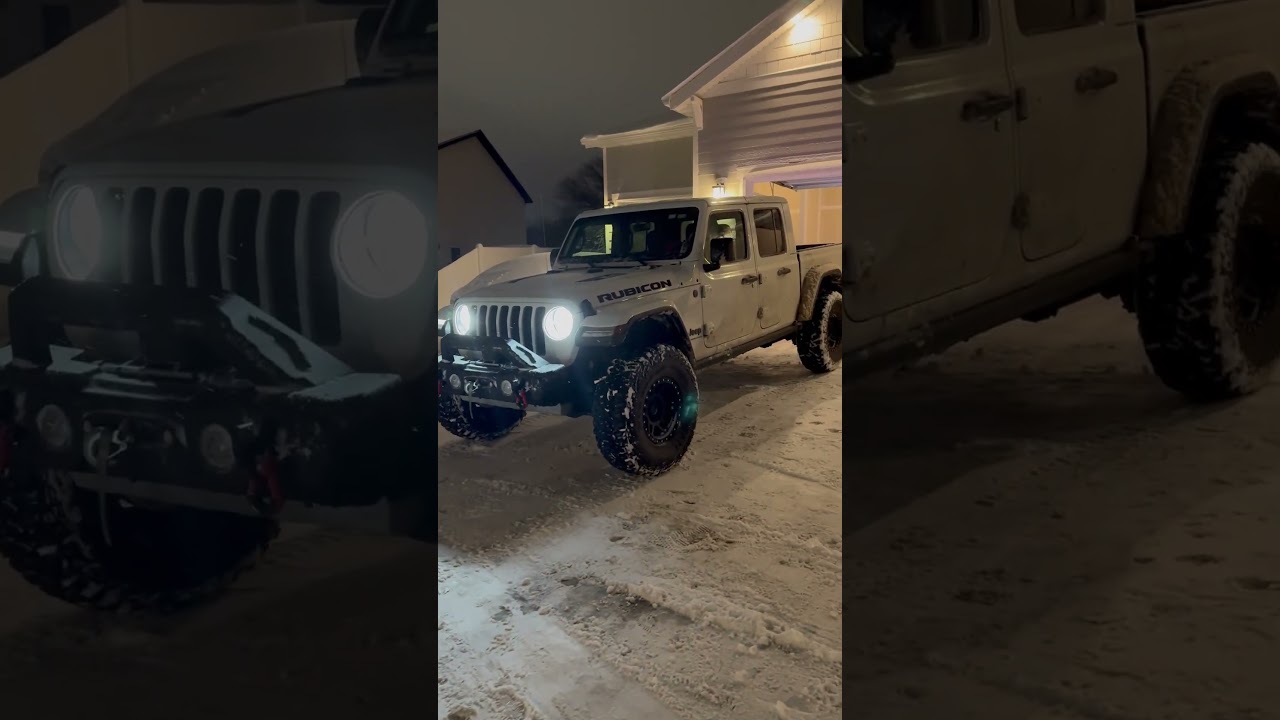 JEEP GLADIATOR ON 37s AMAZING IN SNOW