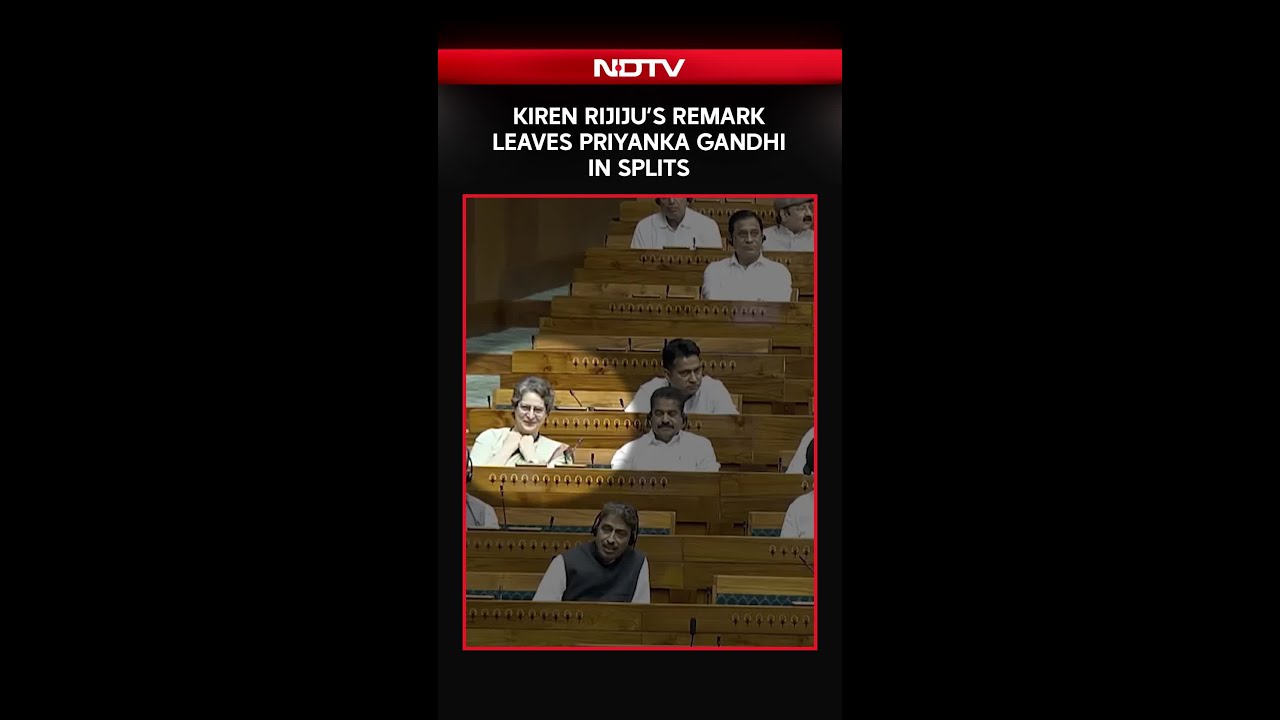 Kiren Rijiju’s Remark Leaves Priyanka Gandhi In Splits