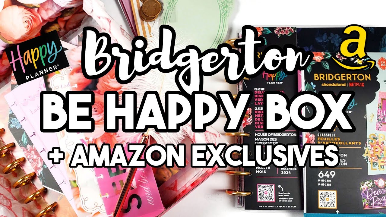 Bridgerton 💐 Happy Planner & Netflix BE HAPPY BOX + AMAZON Excluives | Unboxing + Flip Through
