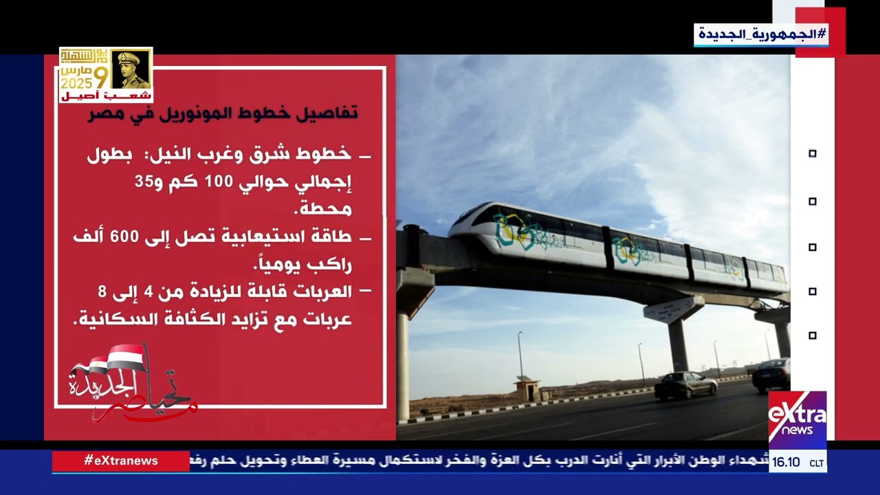 تحيا مصر الجديدة| خطة تطوير قطاع النقل منذ 2014.. انطلاقة نحو مستقبل عالمي