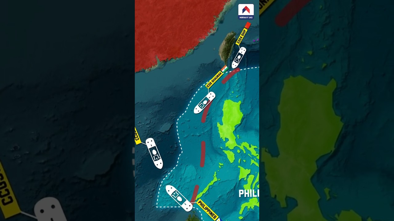 Tension at Sea: China Shadows Indian Ship #upsc #ias #upscpreparation