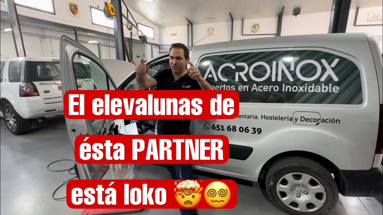 El elevalunas de ésta PARTNER está loko 🤯😵‍💫😵!!!!!