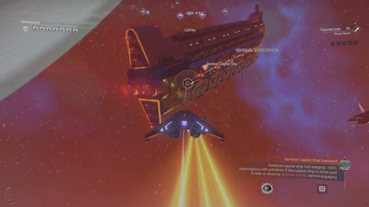 No Man's Sky best way to take out sentinel capital ship