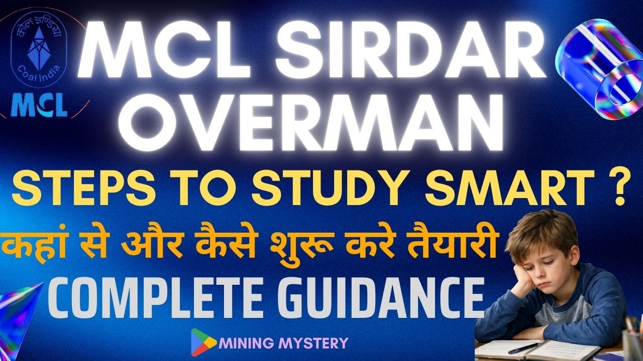 MCL 2026 Sirdar overman preparation tips, where to start from,| कहां से और कैसे शुरू करे तैयारी
