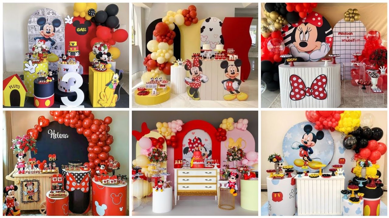 25 Best Mickey Mouse Theme Birthday Decorations 2025|| Latest Mickey Birthday Decoration at Home
