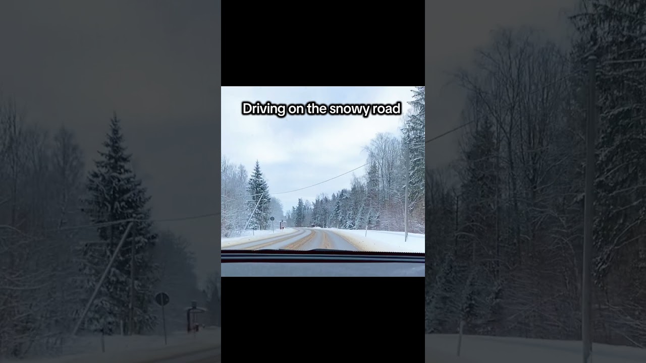 Winter driving in Estonia 