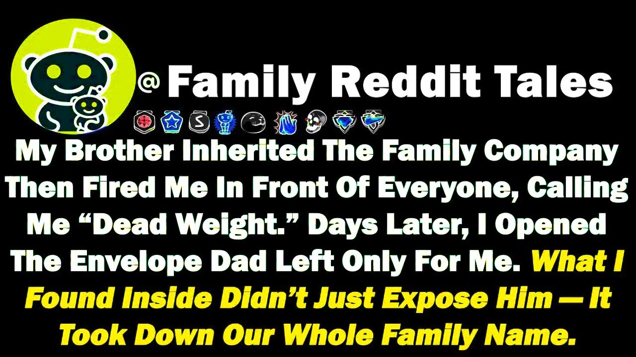 My Brother Inherited The Family Company Then Fired Me In Front Of Everyone, Calling Me “Dead Weight