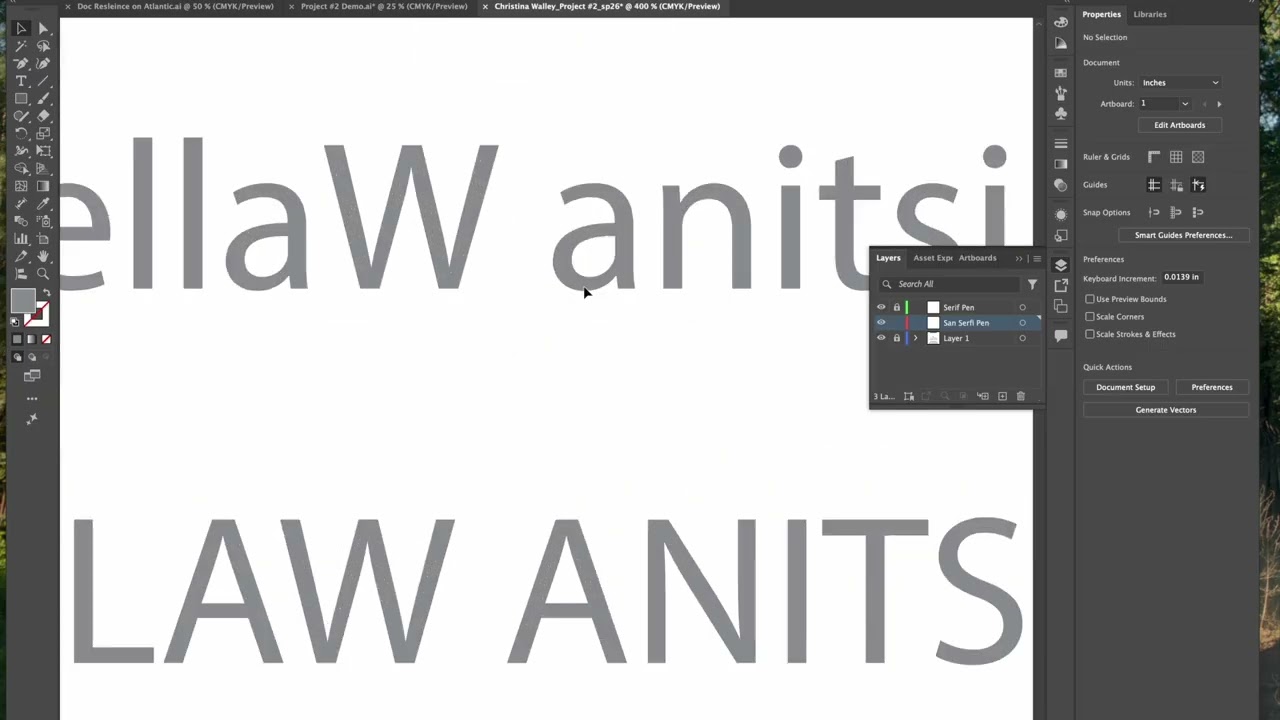 Project #2  Type Indication and Arrangement - Part 1