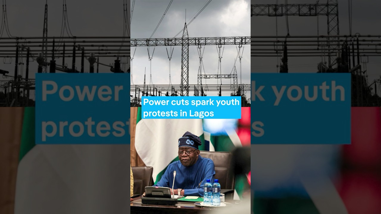 Youth protest power cuts in Lagos