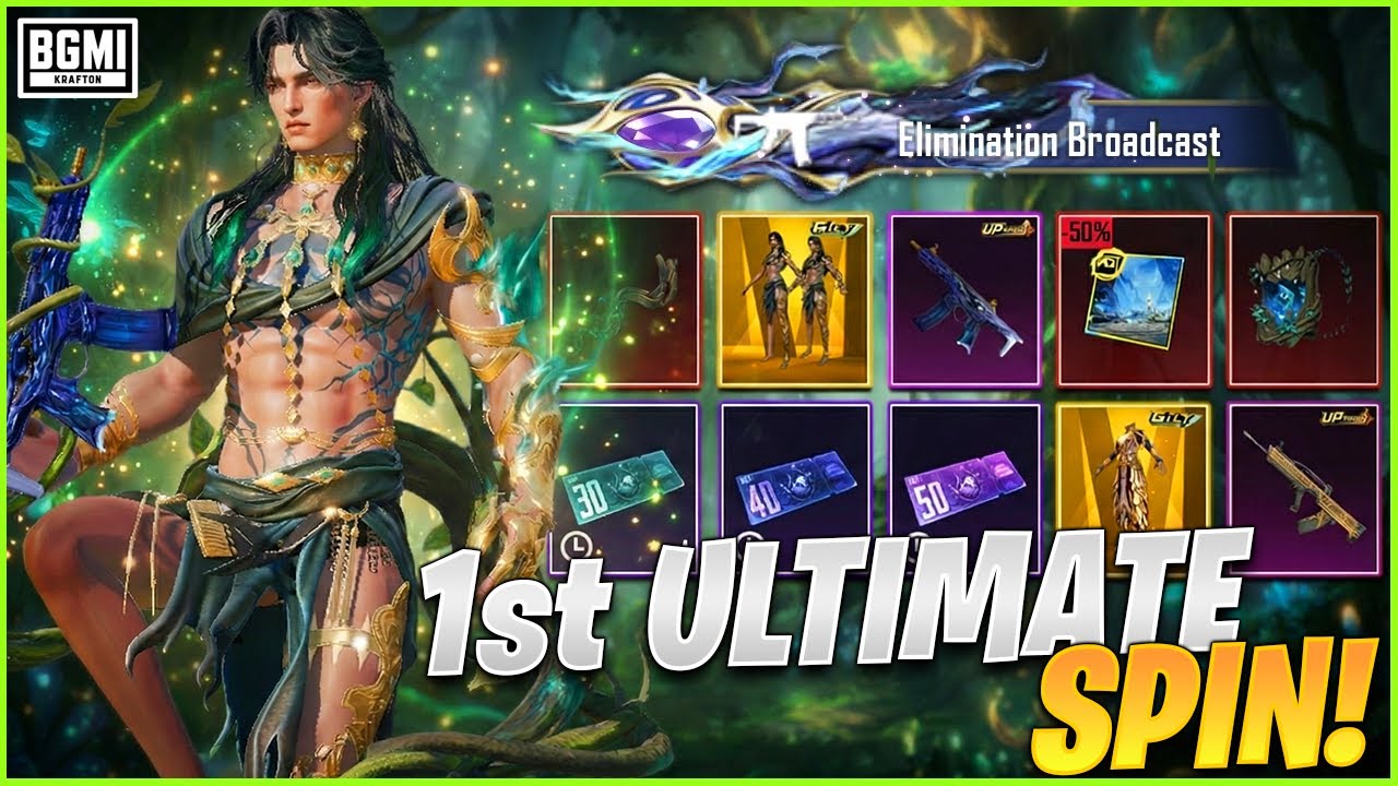 😍 BGMI *SACRED WITHERBLOOM* ULTIMATE SPIN || FREE 50 UC VOUCHERS || BEST TRICK TO GET ULTIMATE SPIN.