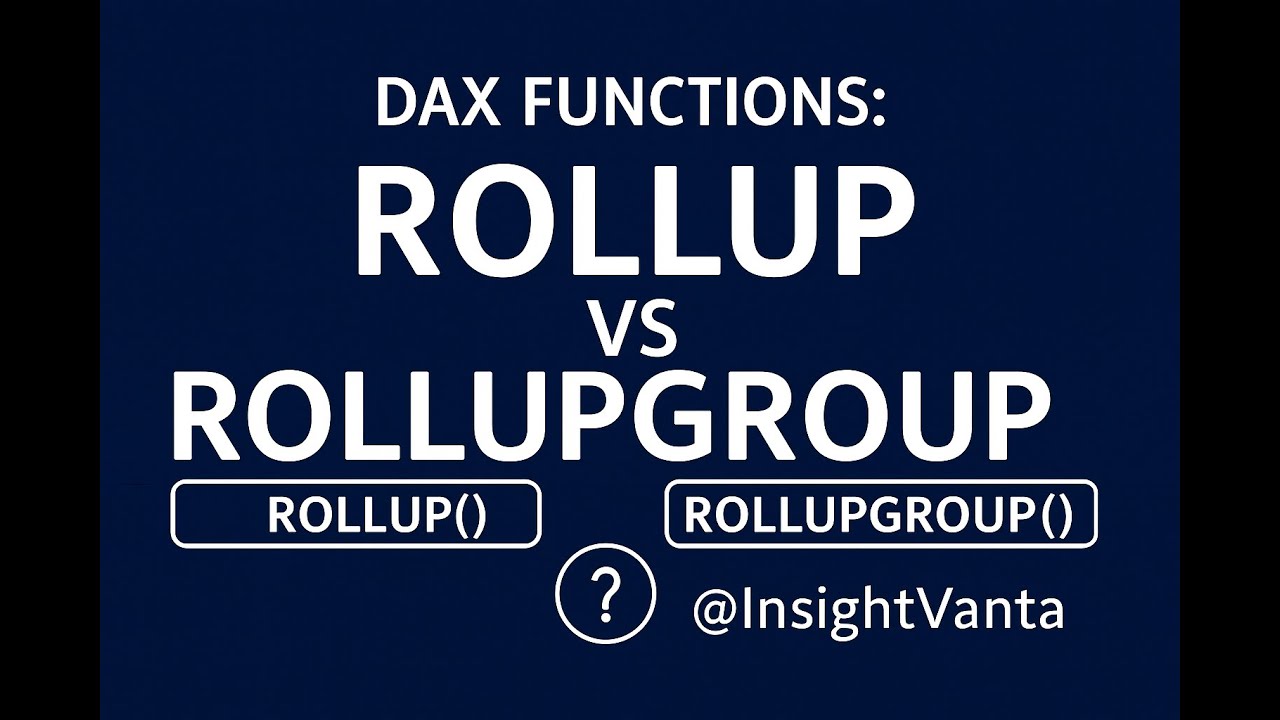 Power BI DAX functions: ROLLUP VS ROLLUPGROUP in DAX || #ROLLUP #ROLLUPGROUP #ROLLUPVSROLLUPGROUP